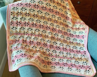 Crochet Twinkling Stars baby blanket