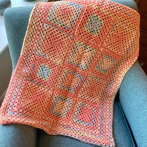 Crochet Granny Square baby blanket