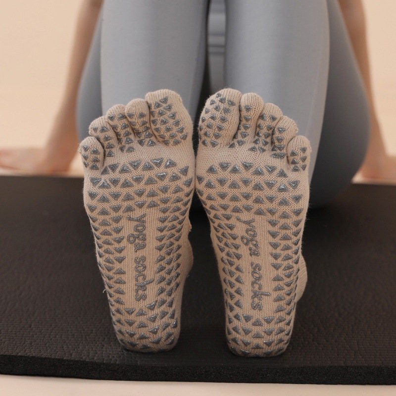 Women's Toe socks For Running Five Finger Socks With Cotton Athletic 4 Pack 