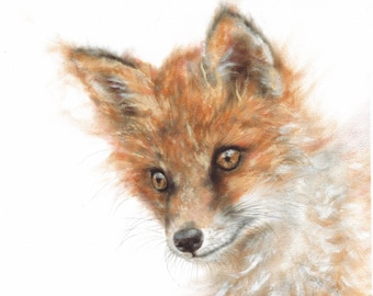 Fox fine art Giclée print, 'Celeste'