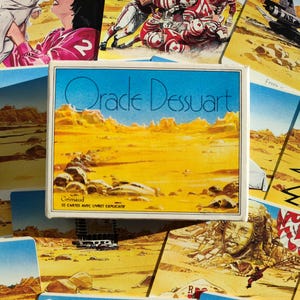 Oracle Dessuart 1986 – Jeu divinatoire rare 52 cartes – Trilingue FR/EN/DE – Plus édité – Cartomancie vintage Grimaud