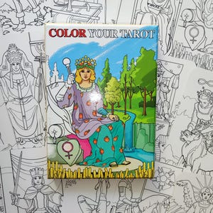 Colorea tu Tarot - Baraja de Tarot para Colorear de Barbara Moore (2015) - Tarot Rider Waite Personalizado - Agotado