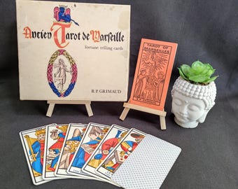 Tarot de Marseille Grimaud 1973 Vintage French Tarot Deck 78 Cards
