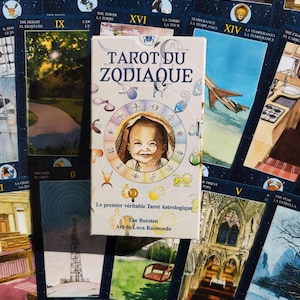 Lee Burstens Zodiac Tarot – Astrologisches Kartenspiel 2007 – Seltenes Wahrsager-Tarot – 78 Karten – Mehrsprachige Erklärung