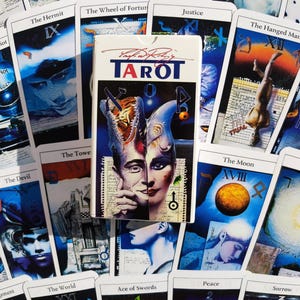 Tarot Röhrig – 78 cartes ésotériques complètes avec livret en anglais – jeu divinatoire rare