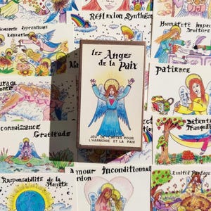Los Ángeles de la Paz – Juego de Cartas Espiritual 1990 – Armonía, Serenidad, Bienestar | 51 cartas – Edición rara