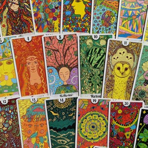 Flamboyant Tarot – 22 Card French Divination Deck – Femme Actuelle 2021