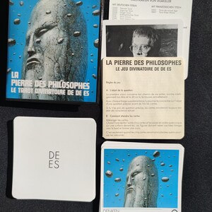 Tarot "A Pedra Filosofal" de Es 1984 | Jogo de Adivinhação Raro | 40 cartas | Introspecção e Transformação Pessoal