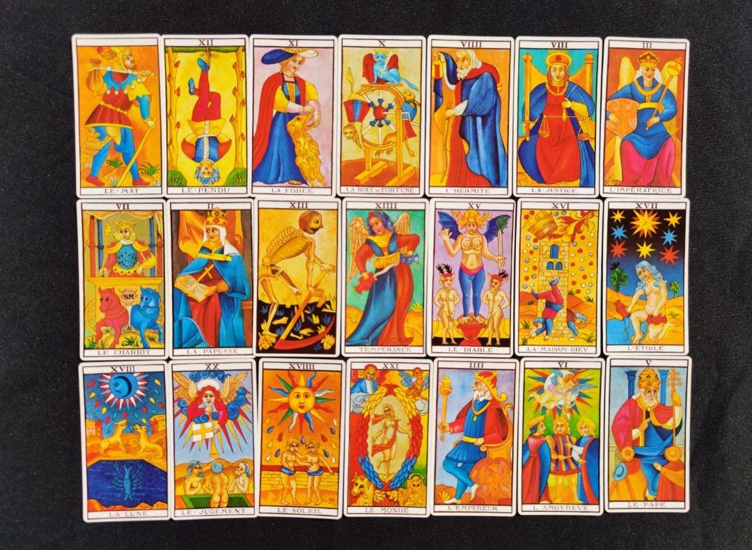 Tarot Maritxu De Guler - Jeu De 78 Cartes, Boîte Découpée 1983 - Très Bon état