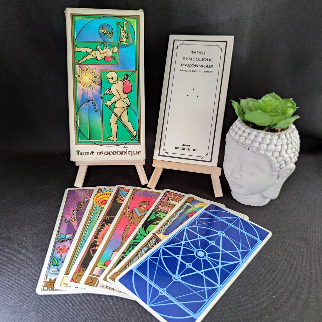 Masonic Tarot Jean Beauchard – Rare 1987 Edition – Esoteric Tarot