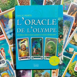 Oracle de l'Olympe - Jeu Divinatoire Rare Français (2011) - 24 Cartes + Livre Couleur - Émilie Porte et Véronique Taupelet - France Loisirs