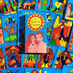 Tarot divinatoire "Tarot de Carmen" - 22 cartes - Jeu unique, couleurs exceptionnelles - 2011 - Bon état