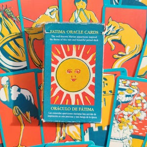 Oracle de Fatima 2004 -Lo Scarabeo -Jeu Divinatoire Complet 32 Cartes - Édition Rare - Inspiré des Apparitions de Fatima