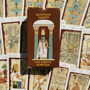Mini Tarot Egipcio • Edición rara Silvana Alasia • Lo Scarabeo 2003 • Juego adivinatorio de 78 cartas