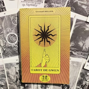 Tarot de Gwen - Bardzo rzadka gra wróżbiarska (1979) - 22 Arkana + Książka autorstwa Gwenaël Belleil - Kolekcja zabytkowych kart tarota
