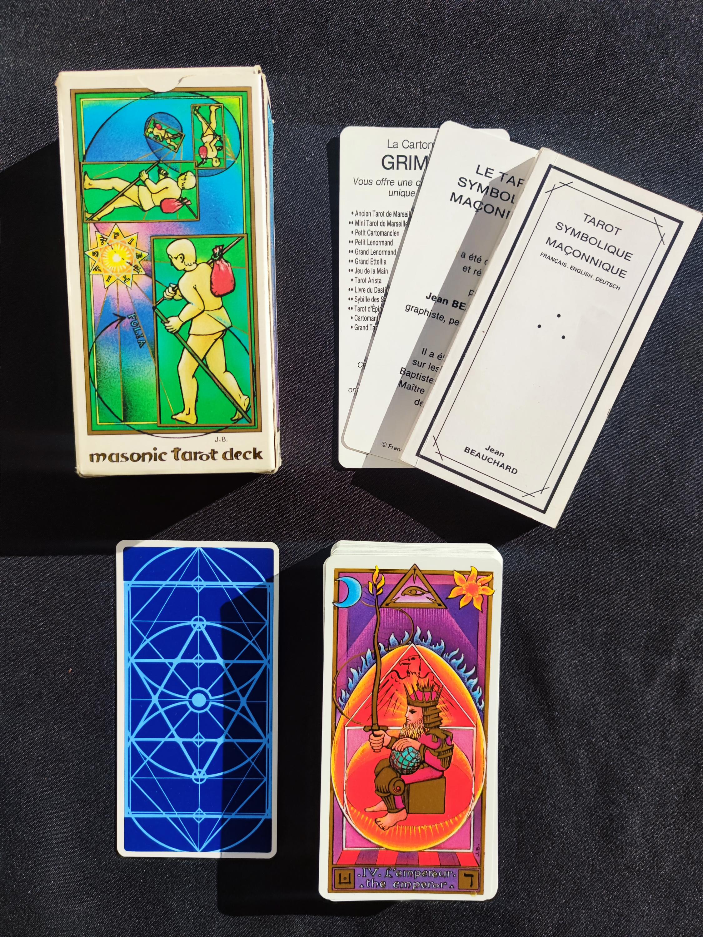 Masonic Tarot Jean Beauchard – Rare 1987 Edition – Esoteric Tarot