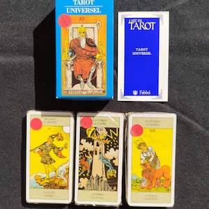Tarot Universal Lo Scarabeo 2002 | Tarot adivinatorio italiano | Juego de 78 cartas | Tarot de Marsella | Tarot Vintage para principiantes