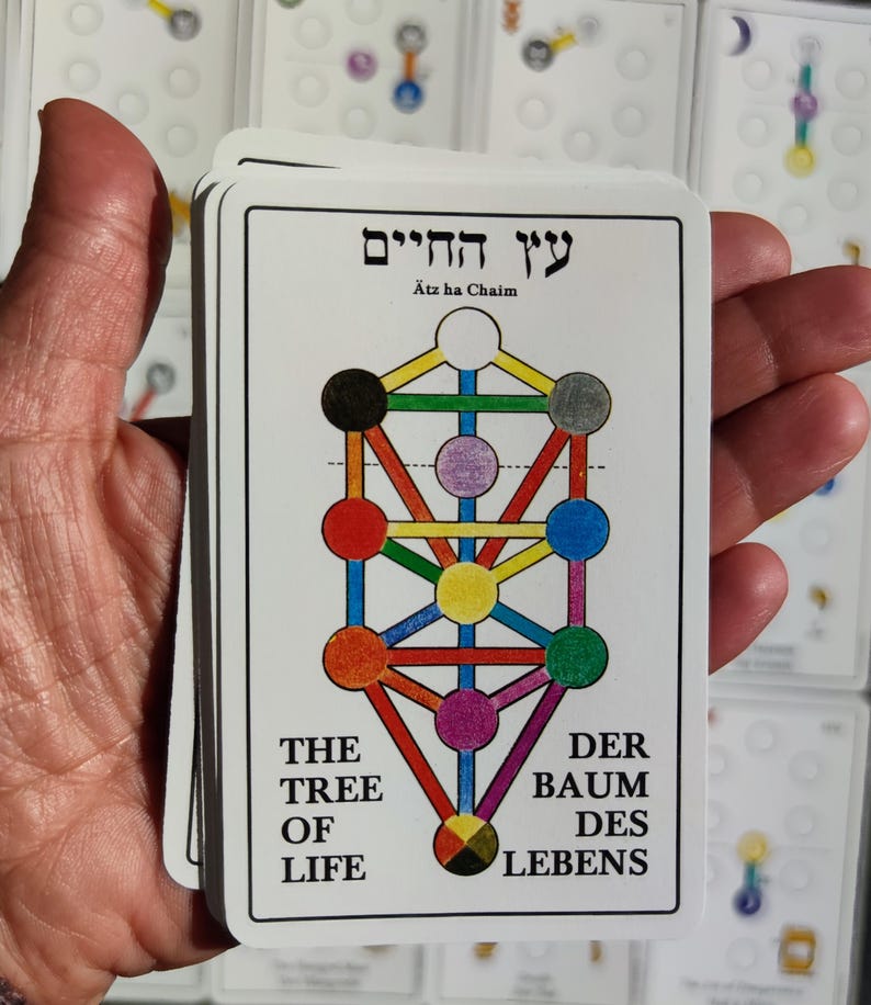 Tarot Tree Kabbalistic Tarot Tree of Life – 1983 – Rare Divination Deck – 79 ...