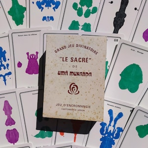 Oráculo "El Sagrado" Uma Mukanda – Juego de adivinación excepcional de 1980, Heron – 78 cartas + folleto – Encromancia clásica