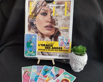 Angel Oracle 2024 22 Card French Oracle Deck Sealed ELLE Magazine No 62 Angel Messages Guidance Cards Collection