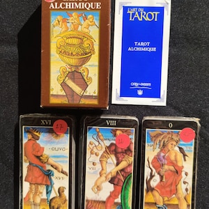 Tarot Alquímico Lo Scarabeo 2002 | Tarot adivinatorio italiano | Juego de 78 cartas | Tarot raro en blíster | Alquimia del Tarot