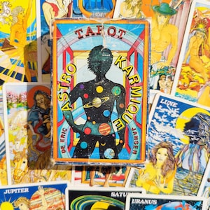 占星術占いゲーム 1991 – カルマ タロット | 36 枚のカード |希少、売り切れ |占星術とカルマの解釈