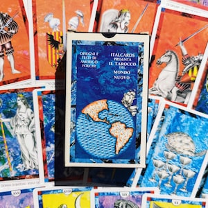 Tarot Le Nouveau Monde – Il Tarocco del Mondo Nuovo – Tarot Rare Folchi 1991 – 78 Cartes + Notice Français