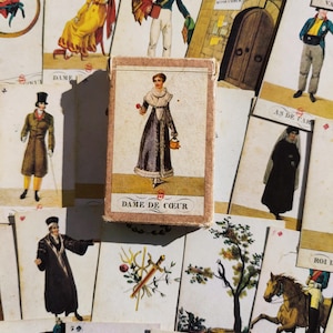 Épitre aux Dames – Jeu Divinatoire Français – Reproduction 1820 – 32 Cartes + 1 Carte Vierge – Édition Dusserre Paris – Bon État – 1970/1980
