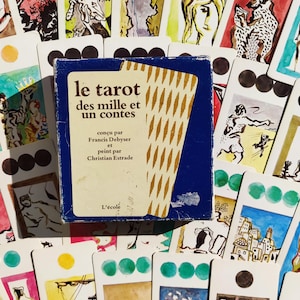 Jeu de Cartes "Le tarot des Mille et un contes" 1977 – Jeu de Créativité pour Enfants – 80 Cartes – Idéal pour Stimuler l’Imagination