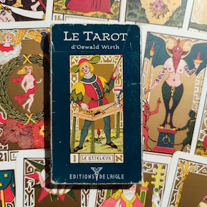 Oswald Wirth Tarot • 2005 Edition by Éditions de l’Aigle • 22 Major Arcana + French Guidebook • Rare Esoteric Tarot Deck