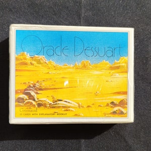 Oracle Dessuart - Jeu Divinatoire Rare de 1986 Sous Blister - Cartes et Livret Trilingue - Création du Mage Dessuart et Patrice Serres