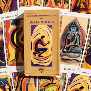 Tarot Divinatoire de Jean-Didier – 22 Cartes – Œuvre d'Art Unique – Tarot de Marseille – Art et Divination – Talisman Spiritue