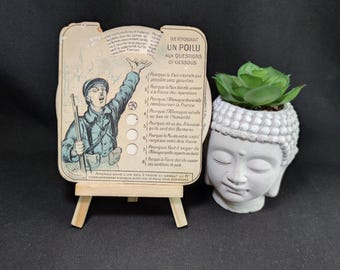 Original WWI Animated Card – Rare Interactive War Propaganda, Paris Print