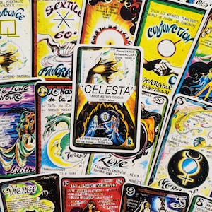 Celesta Astrological Tarot Deck – 52 Vintage Cards – Rare 1990 Divination Oracle – French Astrology Cards