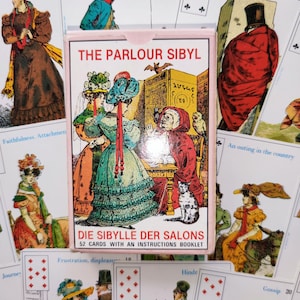 The Parlour Sybil Oracle - La Sybille des Salons Oracle – 1987 Grimaud Deck – 52 Vintage Fortune Telling Cards – Rare French Divination