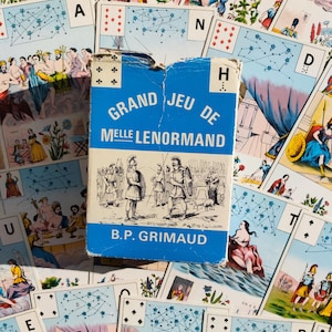 Grand Jeu de Mlle Lenormand – Édition Grimaud 1964  – Jeu divinatoire complet + livret  – Rare