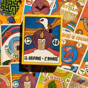 Gioco di Halbatros – Jeu ésotérique rare de 1976 – 43 cartes + notice en italien