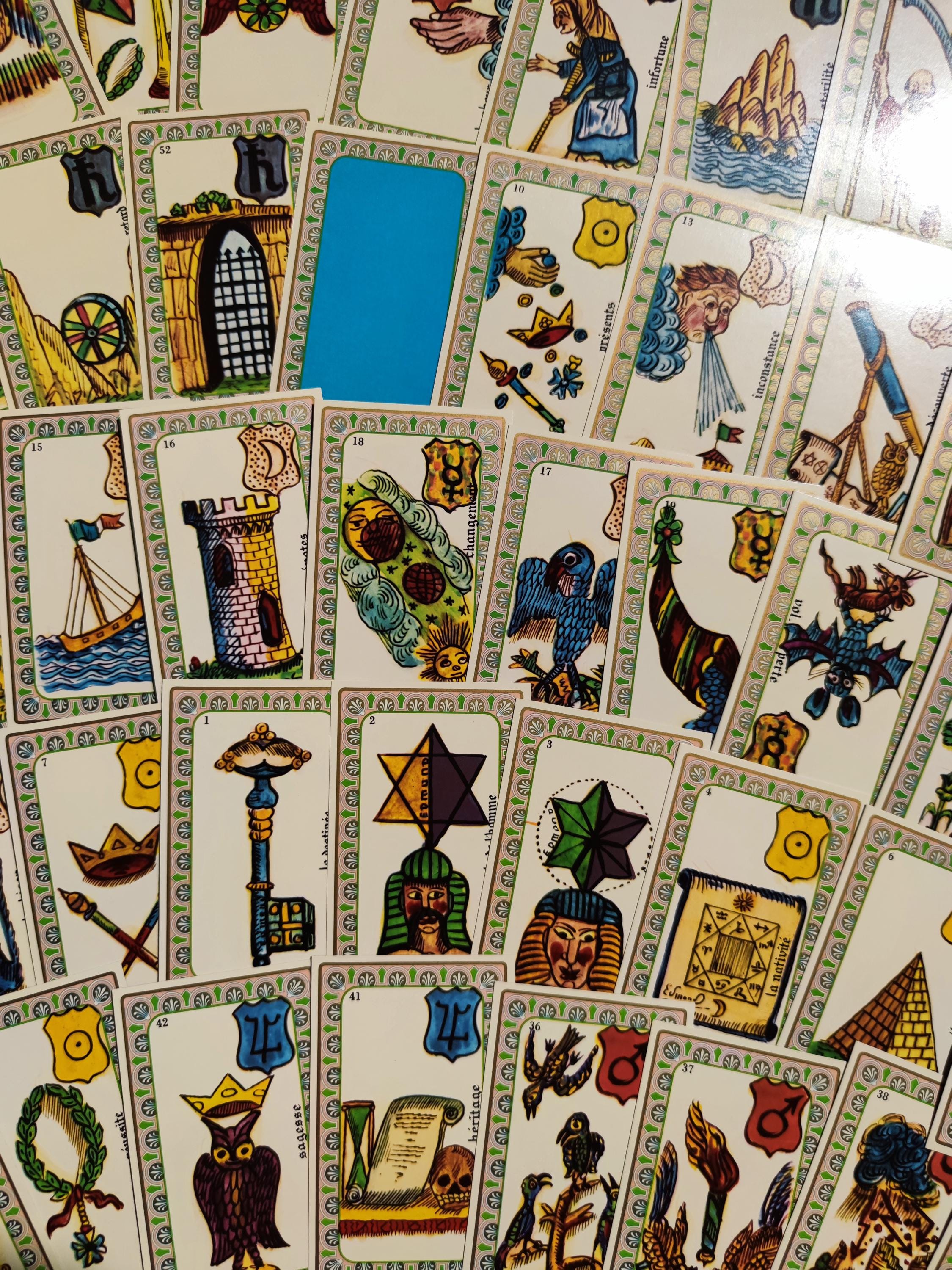 Oracle Belline Grimaud 1986 – 53 Card French Divination Deck W/ Booklet ...