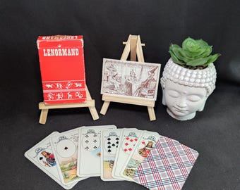 Lenormand Divination Deck – Rare French Edition 1960/1970 – 36 Cards + Guide