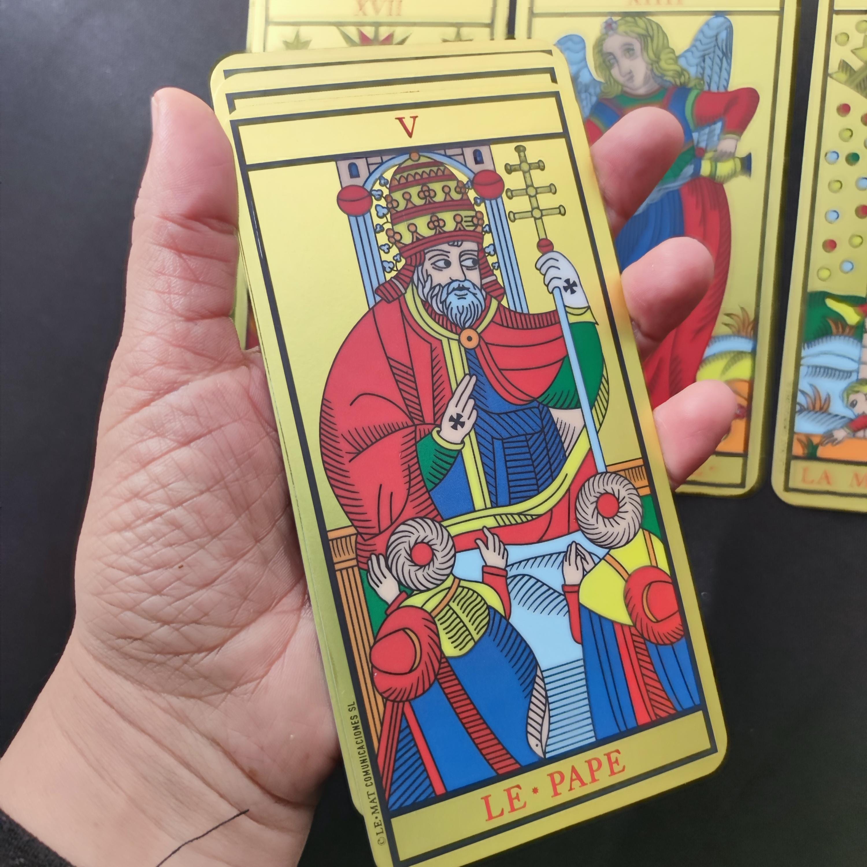 Reconstructed Marseille Tarot LE MAT 2005 22 Major Arcana