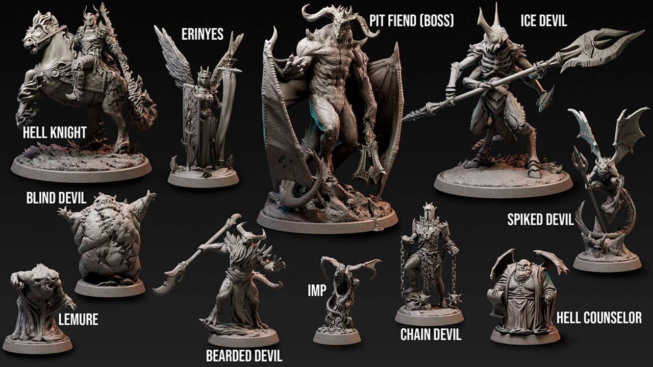 A Light in the Shadow 3D Printed Tabletop Ready Resin Miniatures Only ...