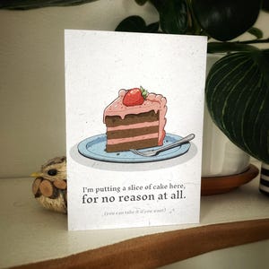 Cartão de aniversário sem complicações, cartão de aniversário engraçado para a família, não gosto de aniversários, cartão de bolo de aniversário, cartão de aniversário tranquilo