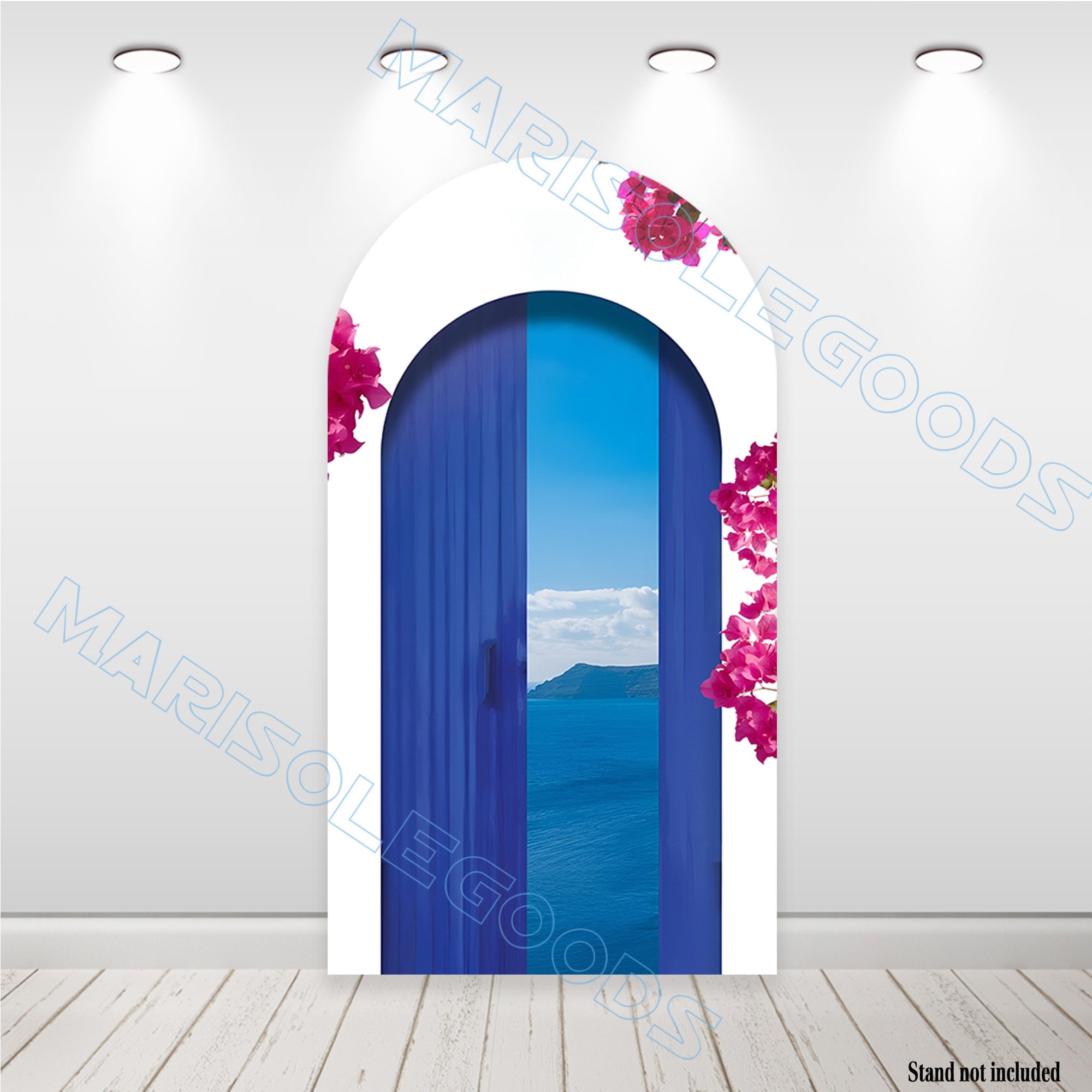Blue Door Arch Backdrop Cover, Mamma Mia Party Decor - Etsy