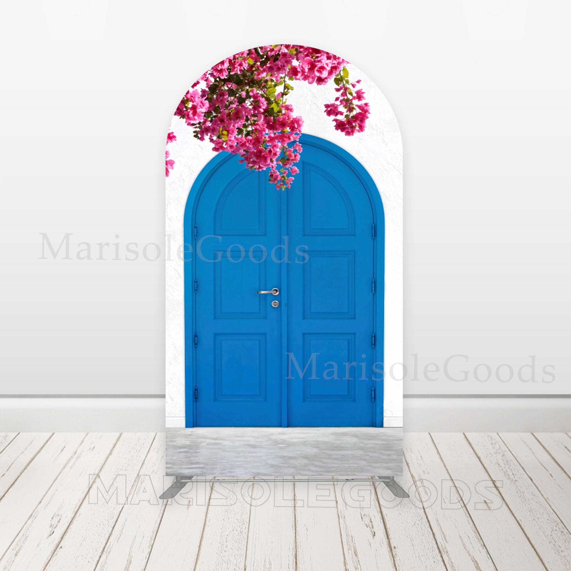 Blue Door Arch Backdrop Cover, Mamma Mia Party Decor - Etsy