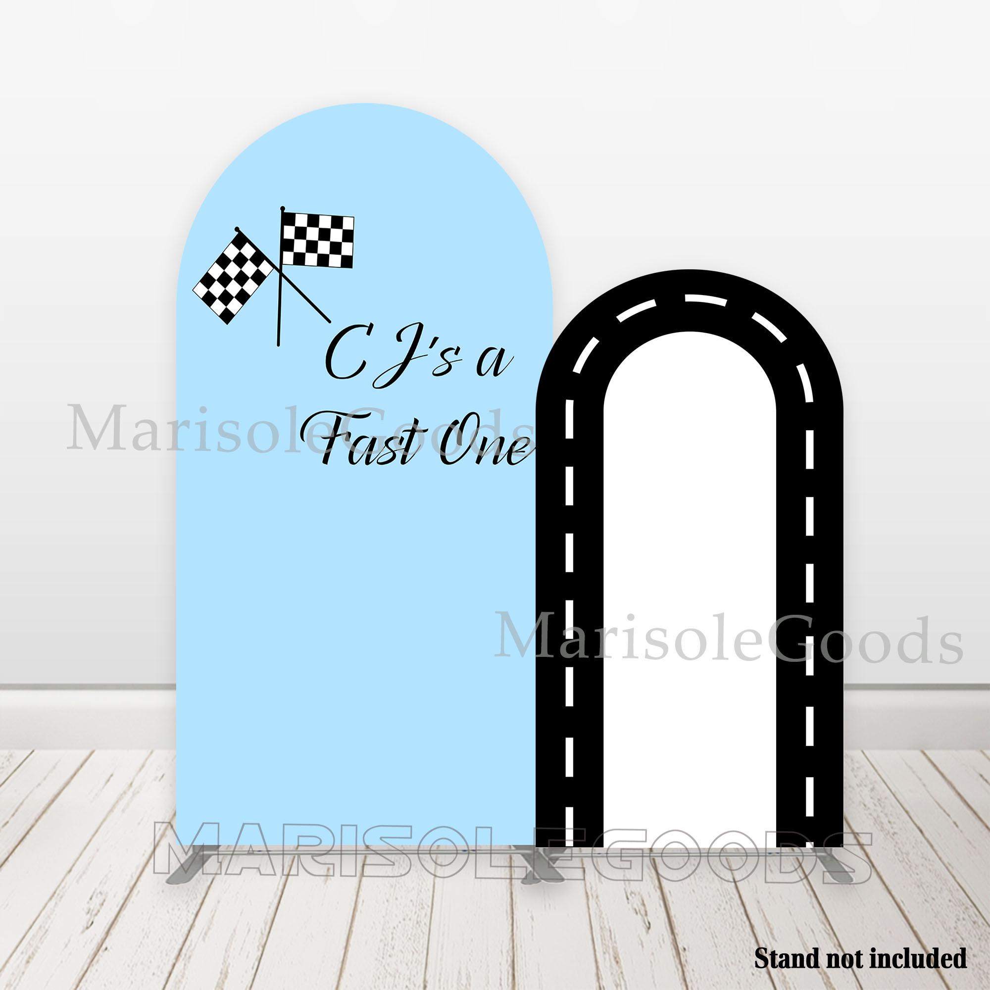 Fast One Car Theme Arch Photo Backdrop Cover Custom Background - Etsy
