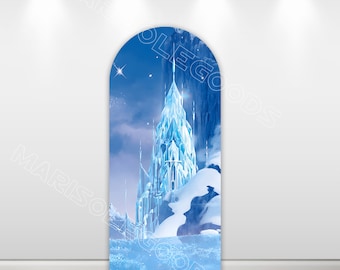 Frozen Castle Arch Backdrop Cover, Princess Birthday Party