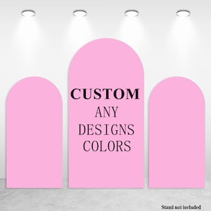 Coperture per fondali ad arco personalizzate Qualsiasi colore Motivi Immagini Testi Tessuto bifacciale Copertina Chiara Stampa la tua immagine Link