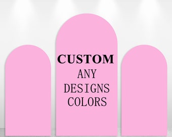 Custom Arch Backdrop Covers Personalized Any Colors Patterns Pictures Texts Double-sided Fabric Chiara Cover Print Your Picture Link