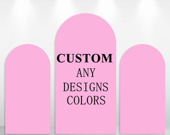 Custom Fabric Arch Covers Personalized Any Colors Patterns Pictures Texts Double-sided Chiara Cover Print Your Picture Link