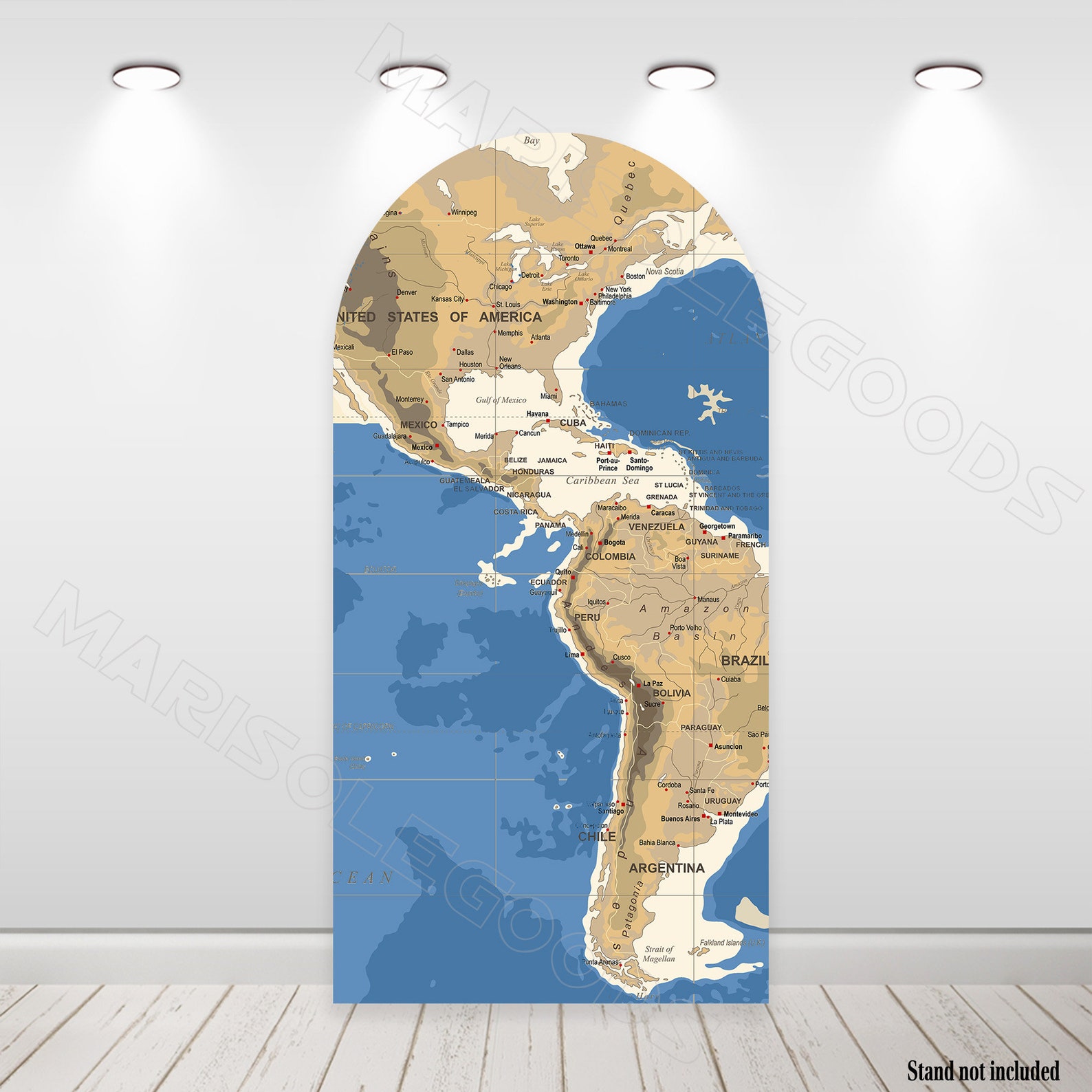 Adventure Awaits World Map Fabric Arch Cover, Travel Baby Shower - Etsy